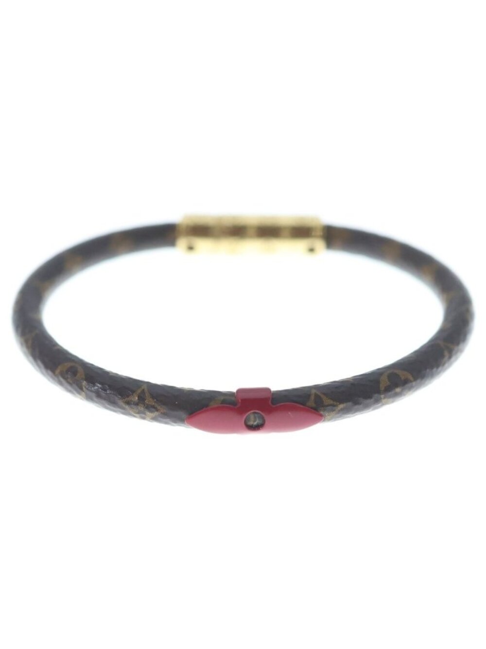 Louis Vuitton Bracelet Daily Confidential Bangle Brown Red Gold - Picture 4 of 6
